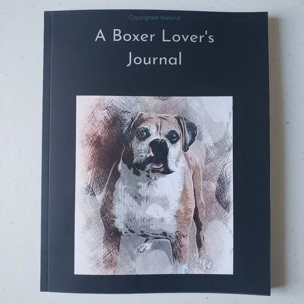 A Boxer Lover’s Journal: Bruiser Blank Lined Notebook